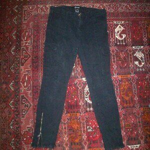 Rewash Brand Pants Womens Super Skinny Cargo Utility Stretch Ankle Zip 31x27